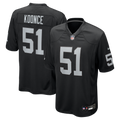 Malcolm Koonce Las Vegas Raiders Game Jersey - Black | Stitched Football Jersey TJS0818