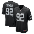 Richard Seymour Las Vegas Raiders Retired Player Game Jersey - Black | Stitched Football Jersey TJS0893
