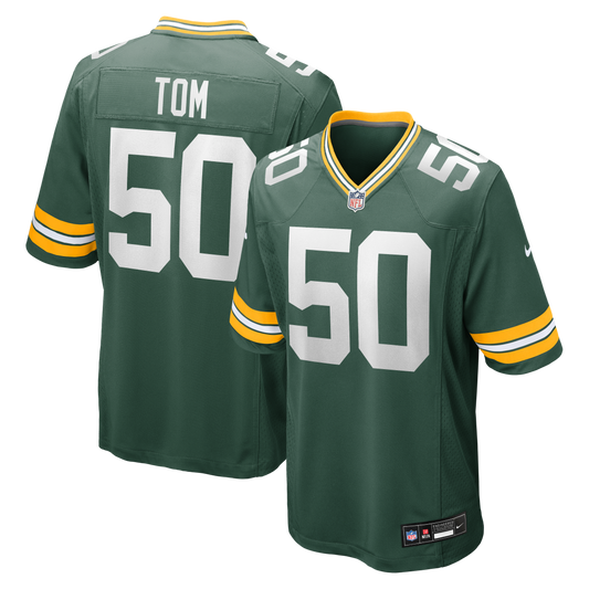 Zach Tom Green Bay Packers Game Player Jersey - Green | Stitched Football Jersey TJS0830