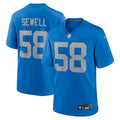 Penei Sewell Detroit Lions Alternate Game Jersey - Blue | Stitched Football Jersey TJS1013