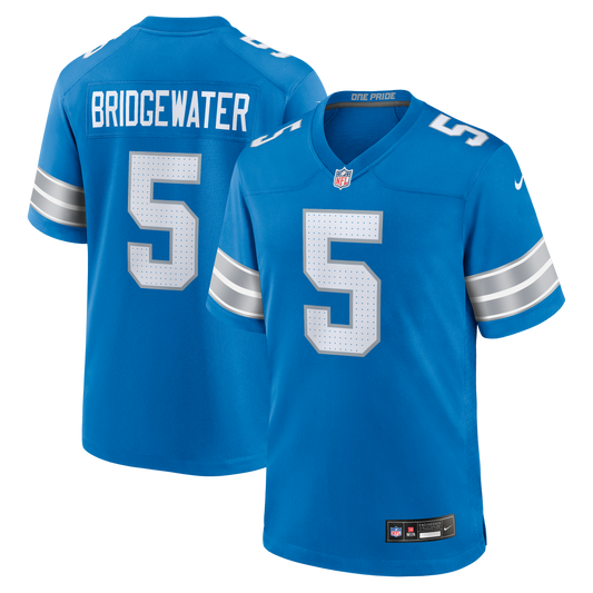 Teddy Bridgewater Detroit Lions Team Game Jersey - Blue | Stitched Football Jersey TJS0966