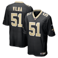 Jonathan Vilma New Orleans Saints Game Retired Player Jersey - Black | Stitched Football Jersey TJS1062