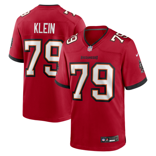 Elijah Klein Tampa Bay Buccaneers Game Jersey - Red | Stitched Football Jersey TJS1014