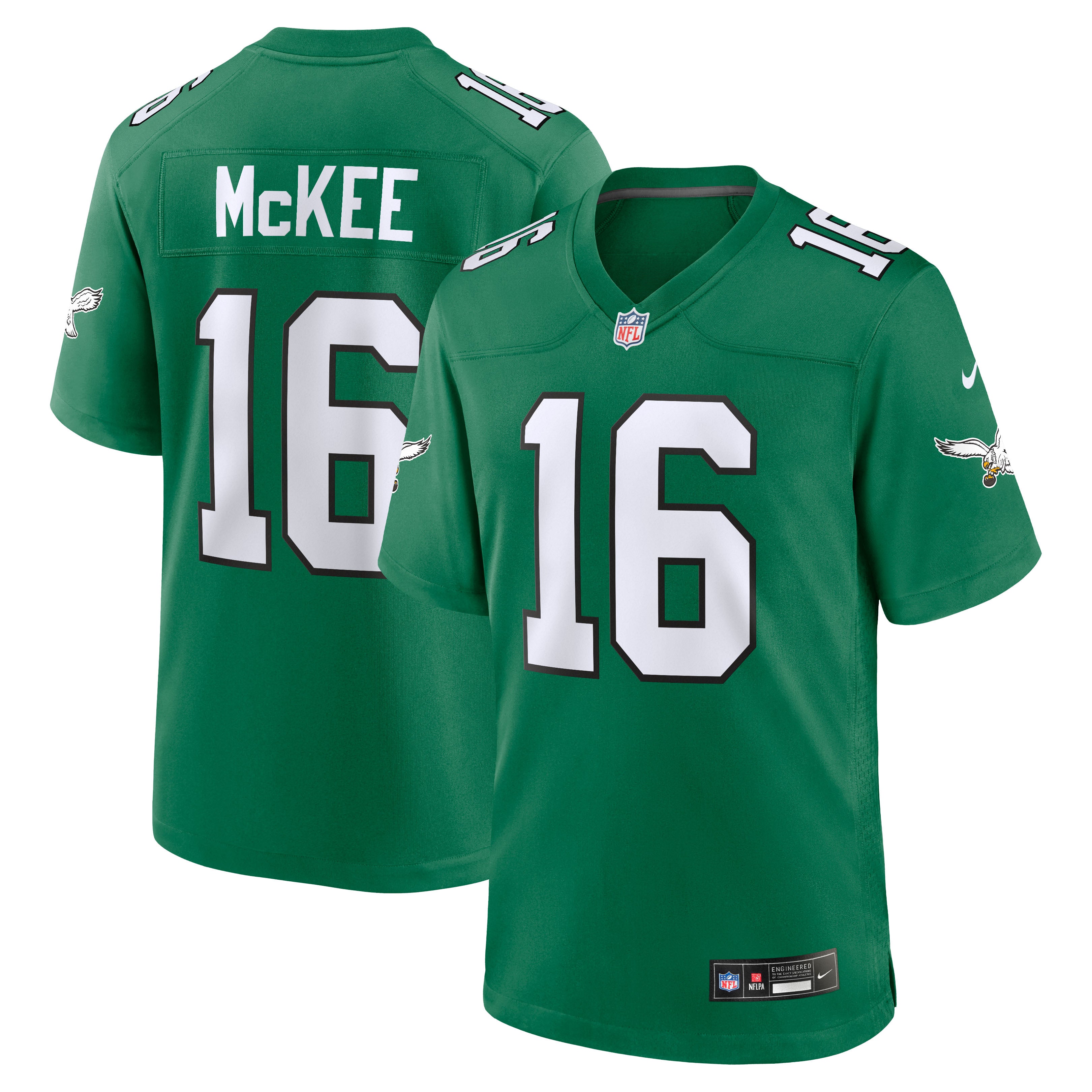 Tanner McKee Philadelphia Eagles Alternate Game Jersey - Kelly Green | Stitched Football Jersey TJS1032