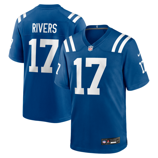 Philip Rivers Indianapolis Colts Game Jersey - Royal | Stitched Football Jersey TJS1087