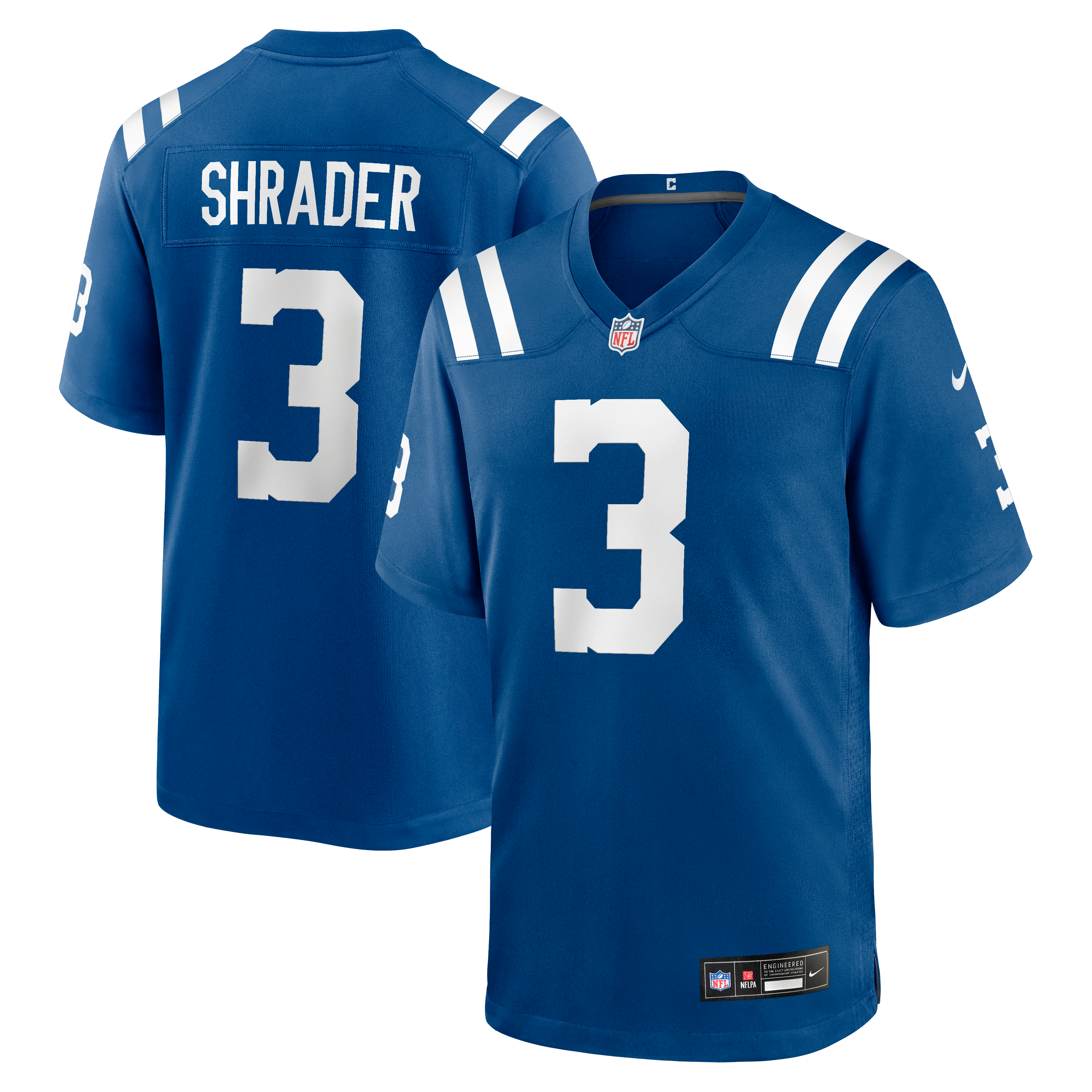 Spencer Shrader Indianapolis Colts Team Game Jersey - Royal | Stitched Football Jersey TJS1075