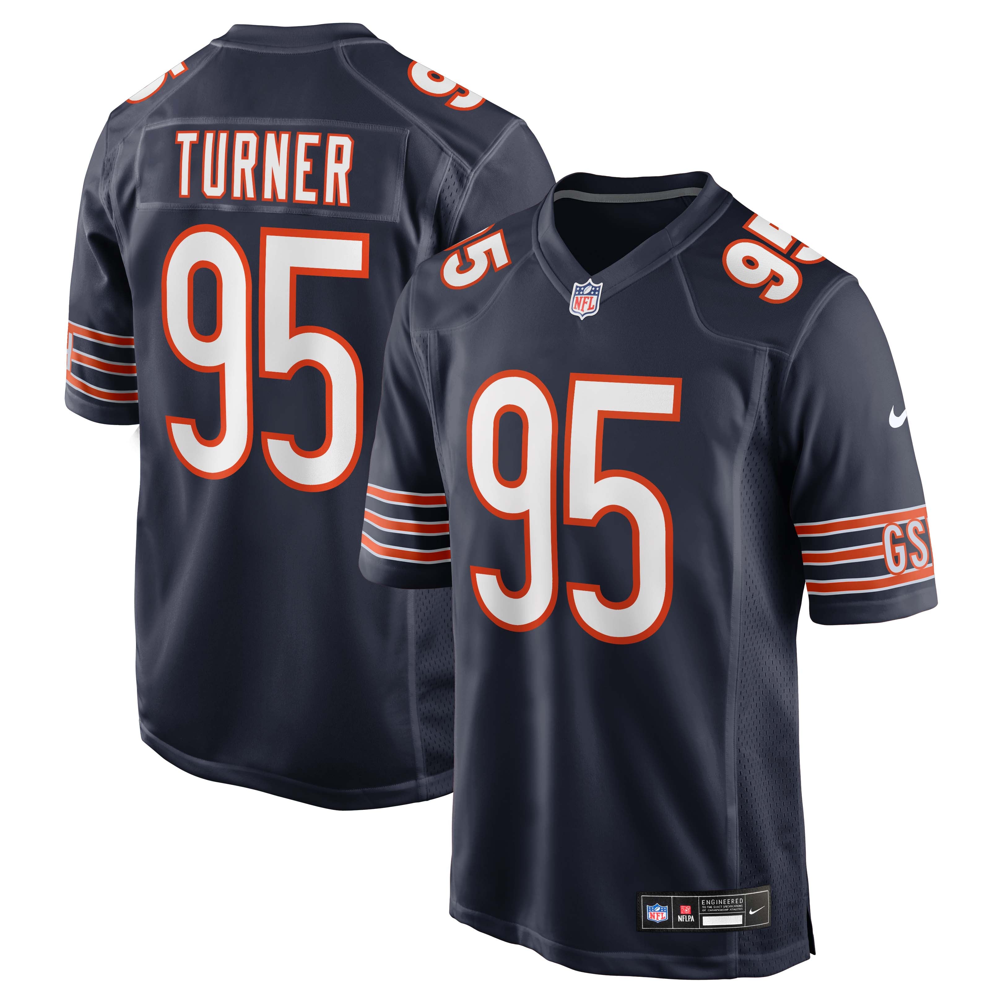 Shemar Turner Chicago Bears Team Game Jersey - Navy | Stitched Football Jersey TJS1037