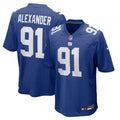 Darius Alexander New York Giants Team Game Jersey - Royal | Stitched Football Jersey TJS0986