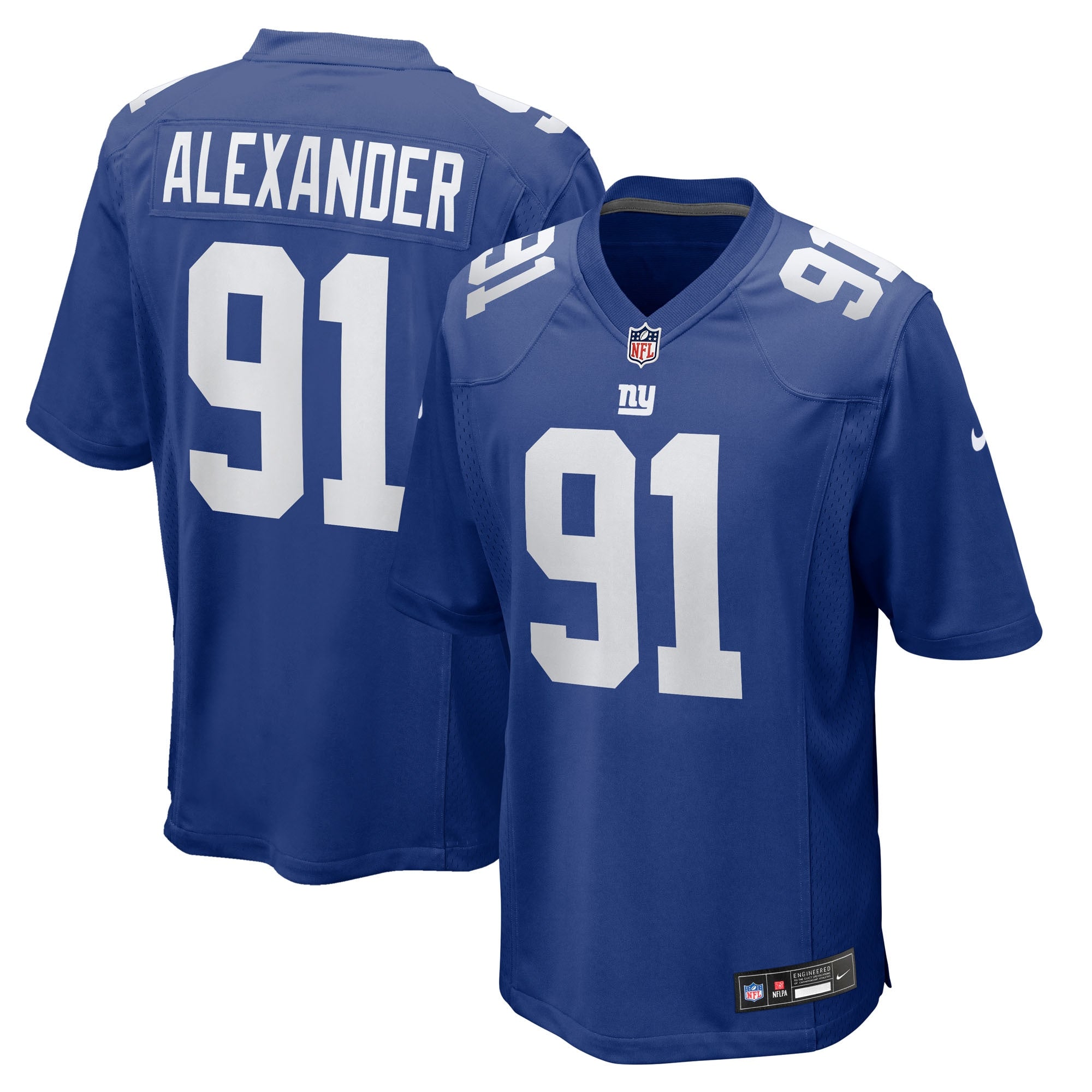 Darius Alexander New York Giants Team Game Jersey - Royal | Stitched Football Jersey TJS0986