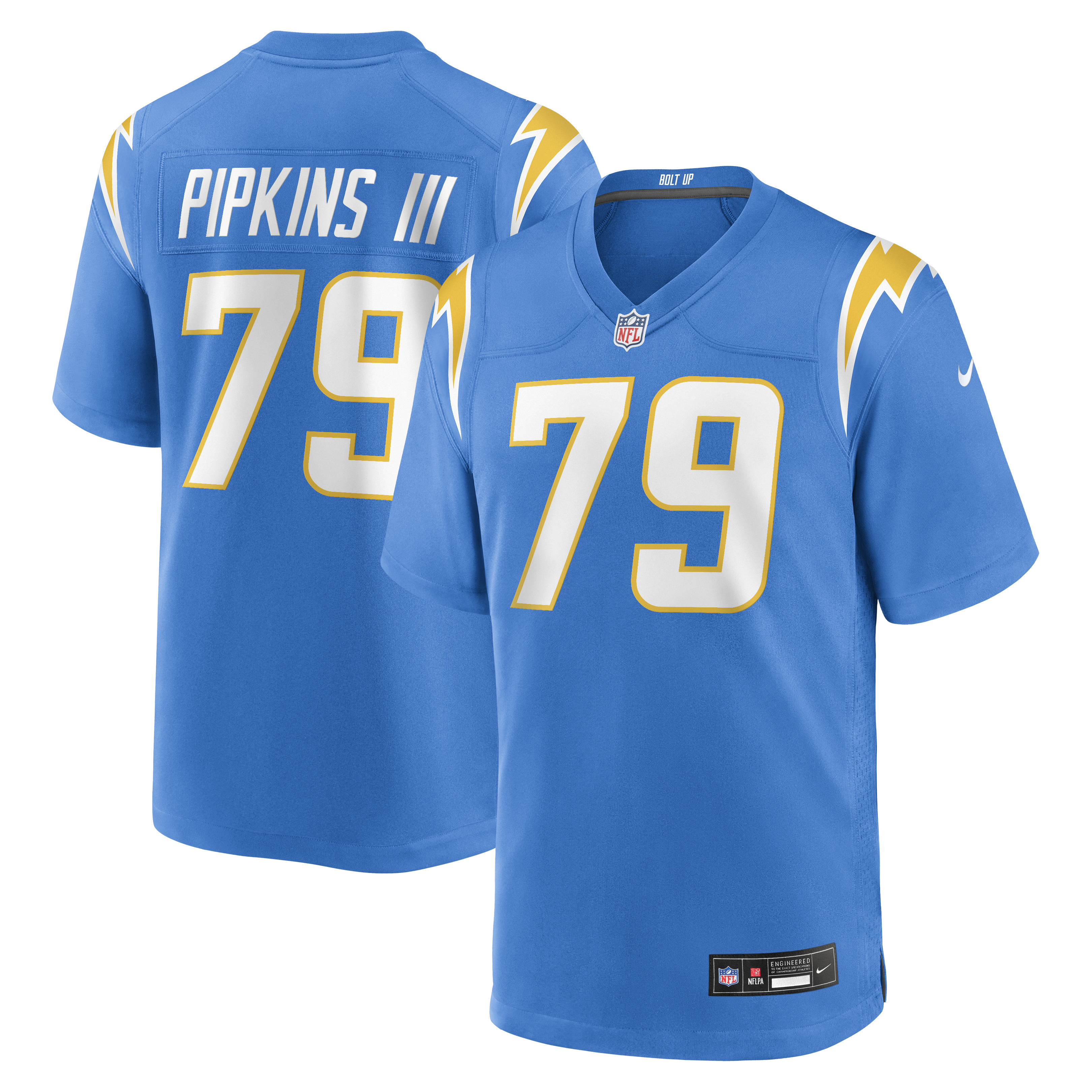 Trey Pipkins III Los Angeles Chargers Game Jersey - Powder Blue | Stitched Football Jersey TJS1063