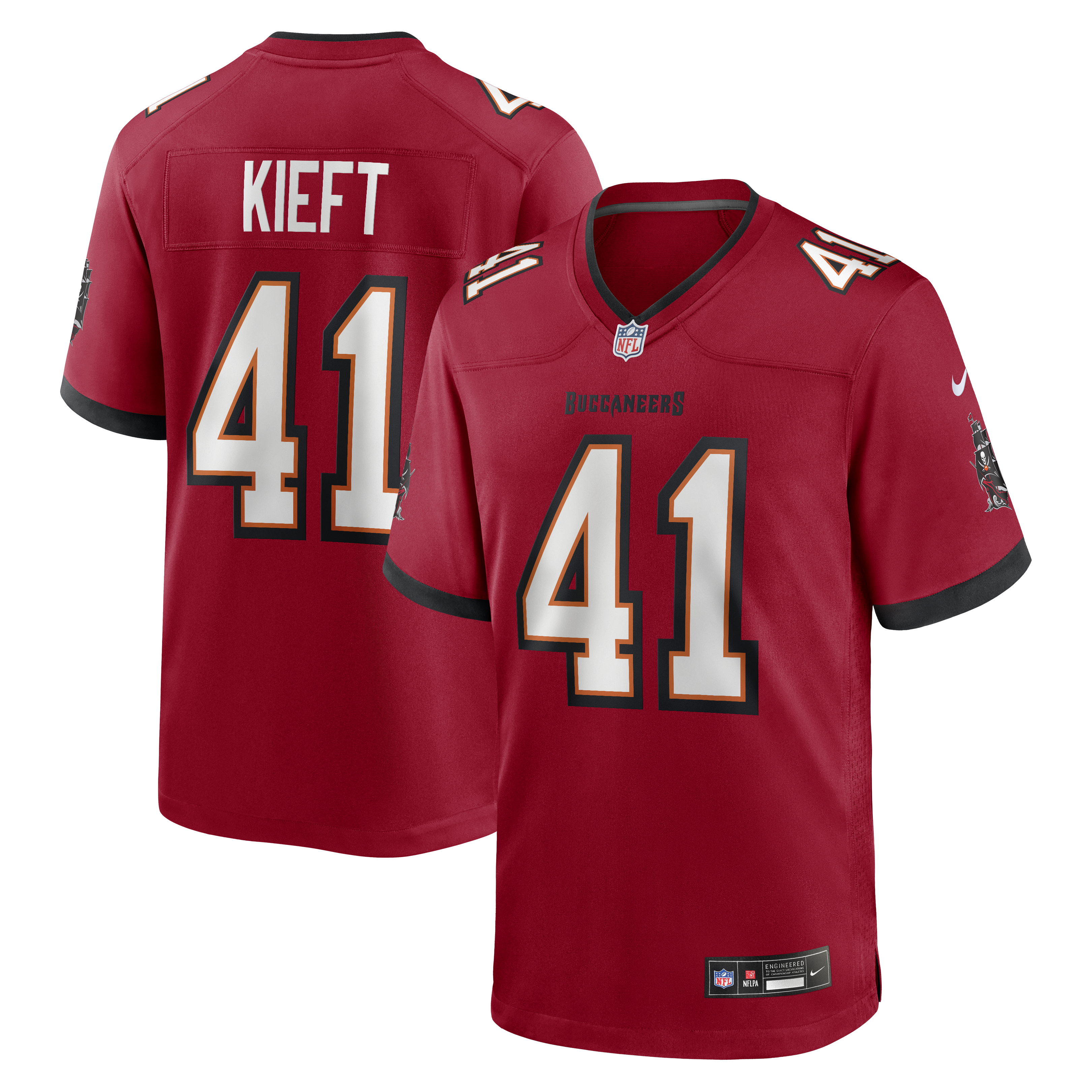 Ko Kieft Tampa Bay Buccaneers Game Player Jersey - Red | Stitched Football Jersey TJS1048