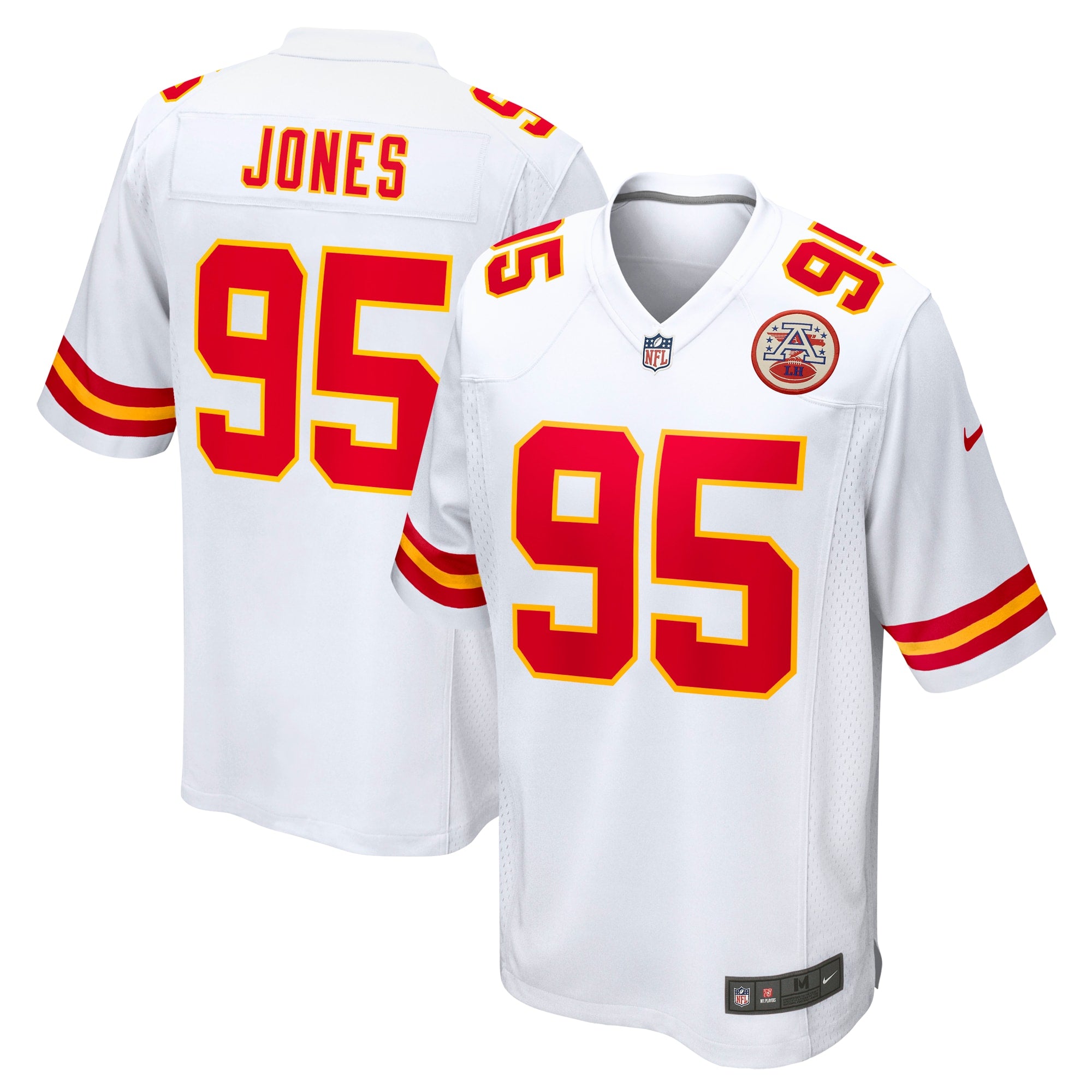 Chris Jones Kansas City Chiefs Game Jersey - White | Stitched Football Jersey TJS1059