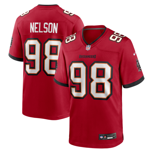 Anthony Nelson Tampa Bay Buccaneers Game Jersey - Red | Stitched Football Jersey TJS1078