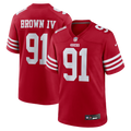 Earnest Brown IV San Francisco 49ers Team Game Jersey - Scarlet | Stitched Football Jersey TJS0968
