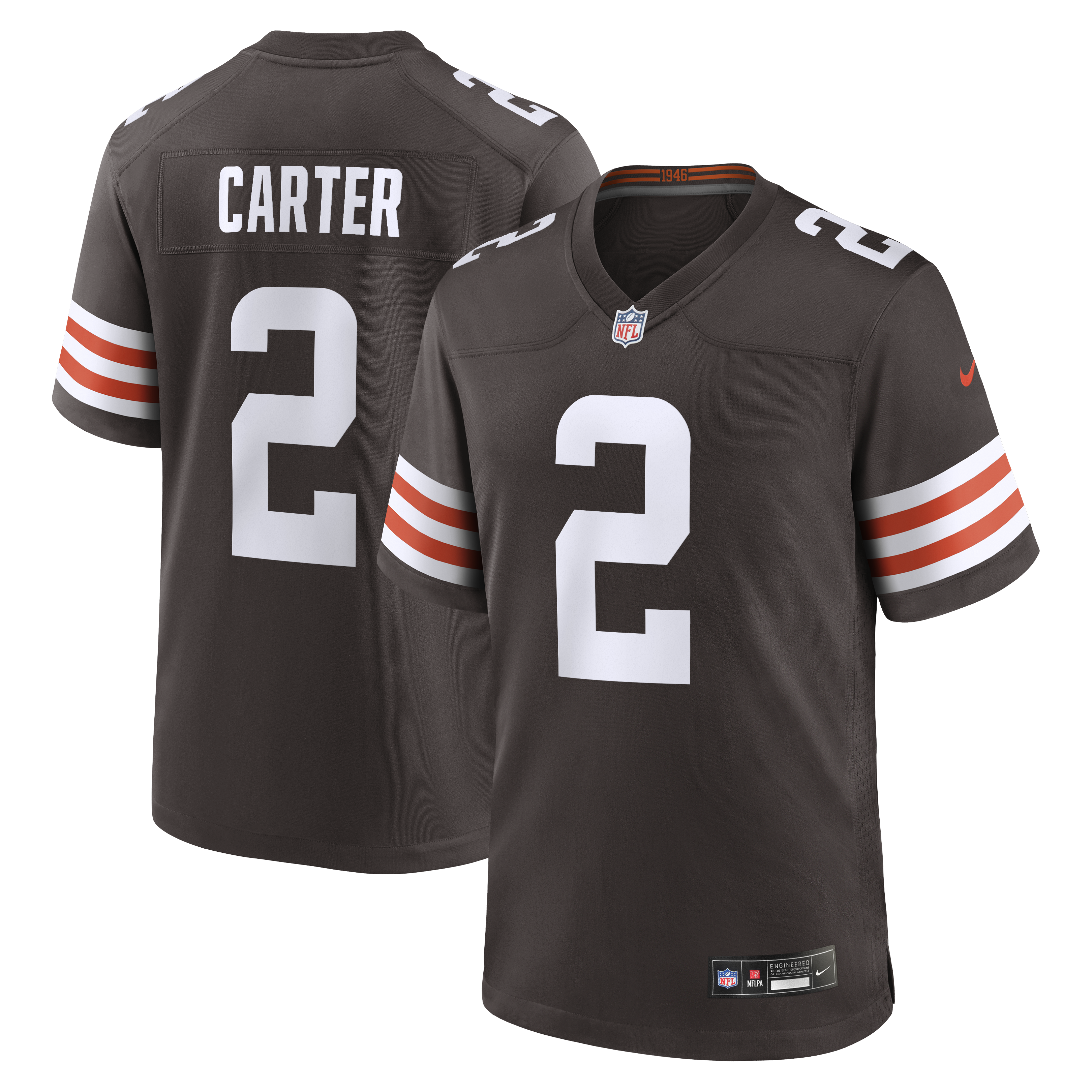 DeAndre Carter Cleveland Browns Team Game Jersey - Brown | Stitched Football Jersey TJS1035