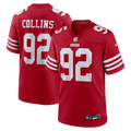 Alfred Collins San Francisco 49ers Team Game Jersey - Scarlet | Stitched Football Jersey TJS1030