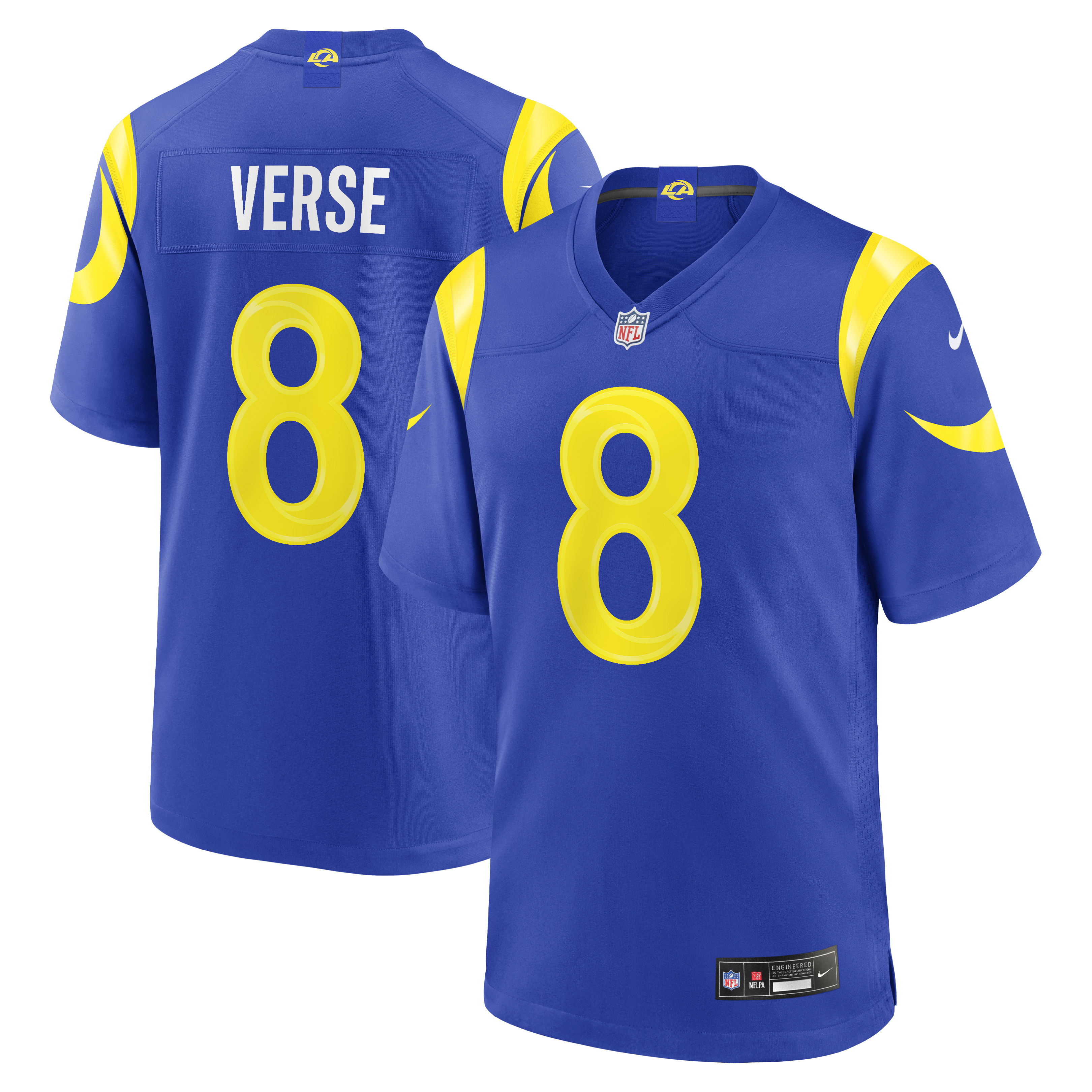 Jared Verse Los Angeles Rams Team Game Player Jersey - Royal | Stitched Football Jersey TJS1079