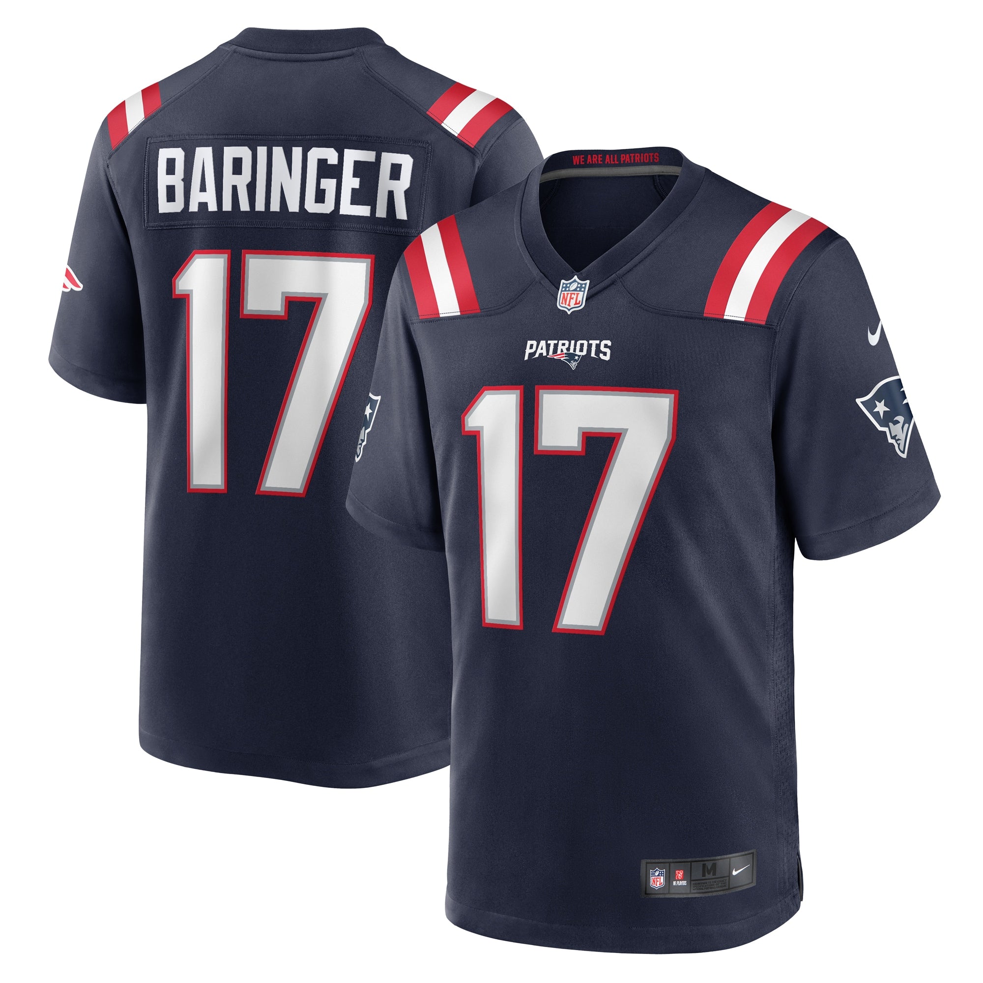 Bryce Baringer New England Patriots Team Game Jersey - Navy | Stitched Football Jersey TJS0936