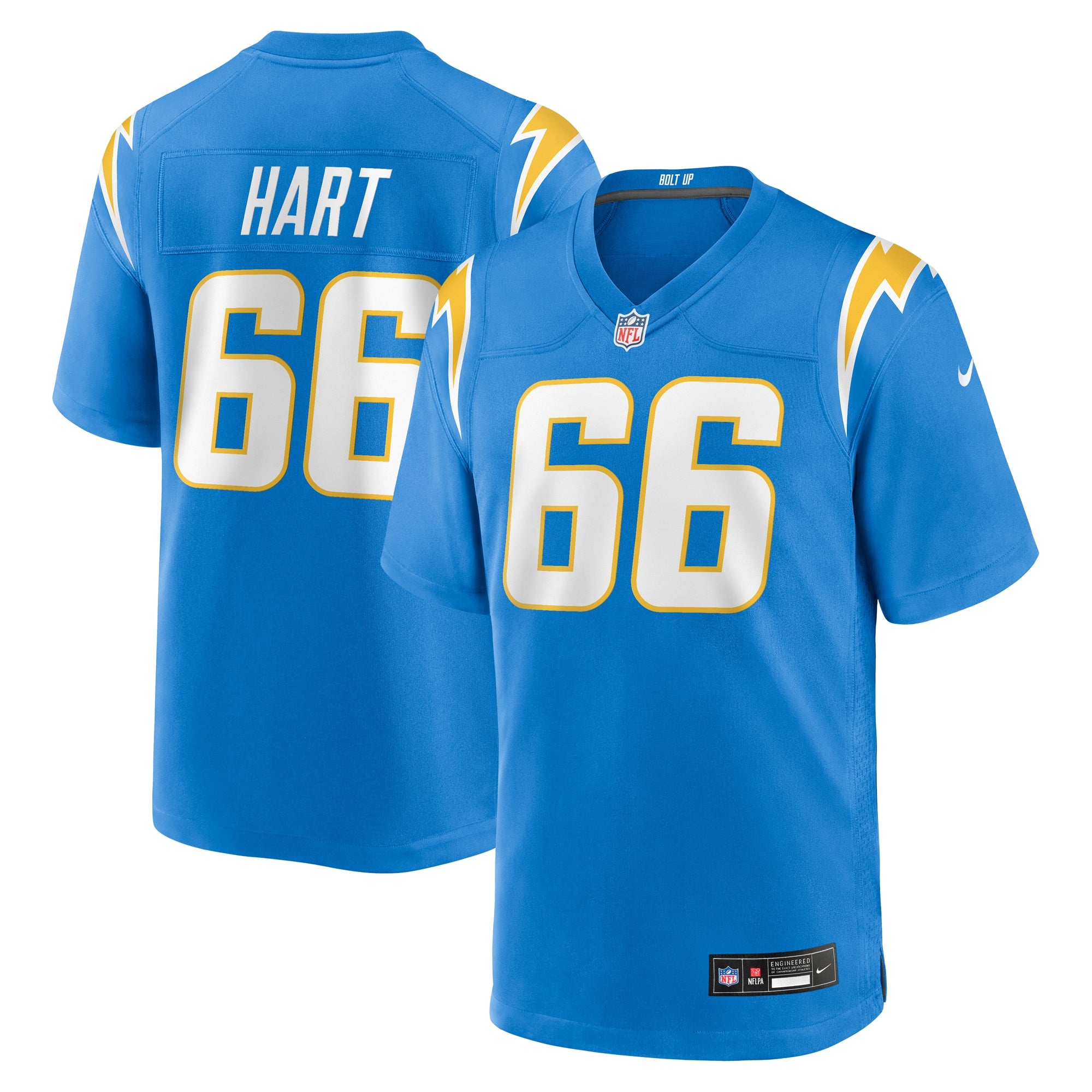Bobby Hart Los Angeles Chargers Team Game Jersey - Powder Blue | Stitched Football Jersey TJS1007