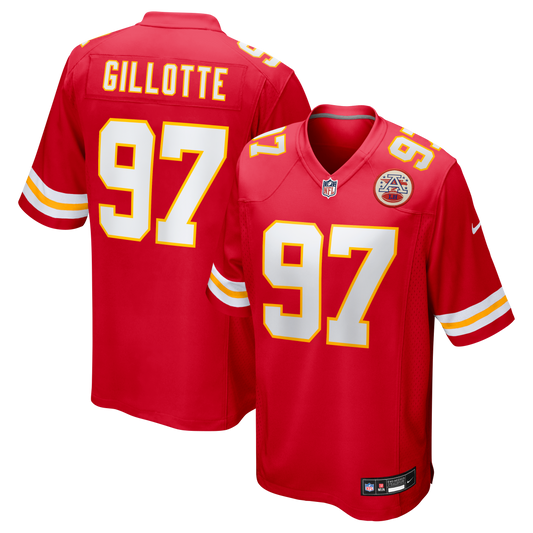 Ashton Gillotte Kansas City Chiefs Team Game Jersey - Red | Stitched Football Jersey TJS0989