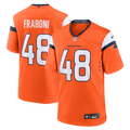 Mitchell Fraboni Denver Broncos Team Game Jersey - Orange | Stitched Football Jersey TJS1060