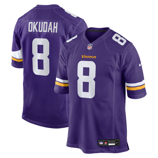 Jeff Okudah Minnesota Vikings Team Game Jersey - Purple | Stitched Football Jersey TJS0972
