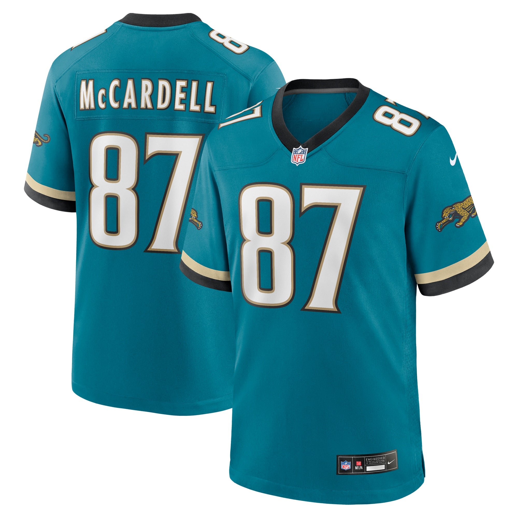 Keenan McCardell Jacksonville Jaguars Retired Player Alternate Game Jersey - Teal | Stitched Football Jersey TJS0918