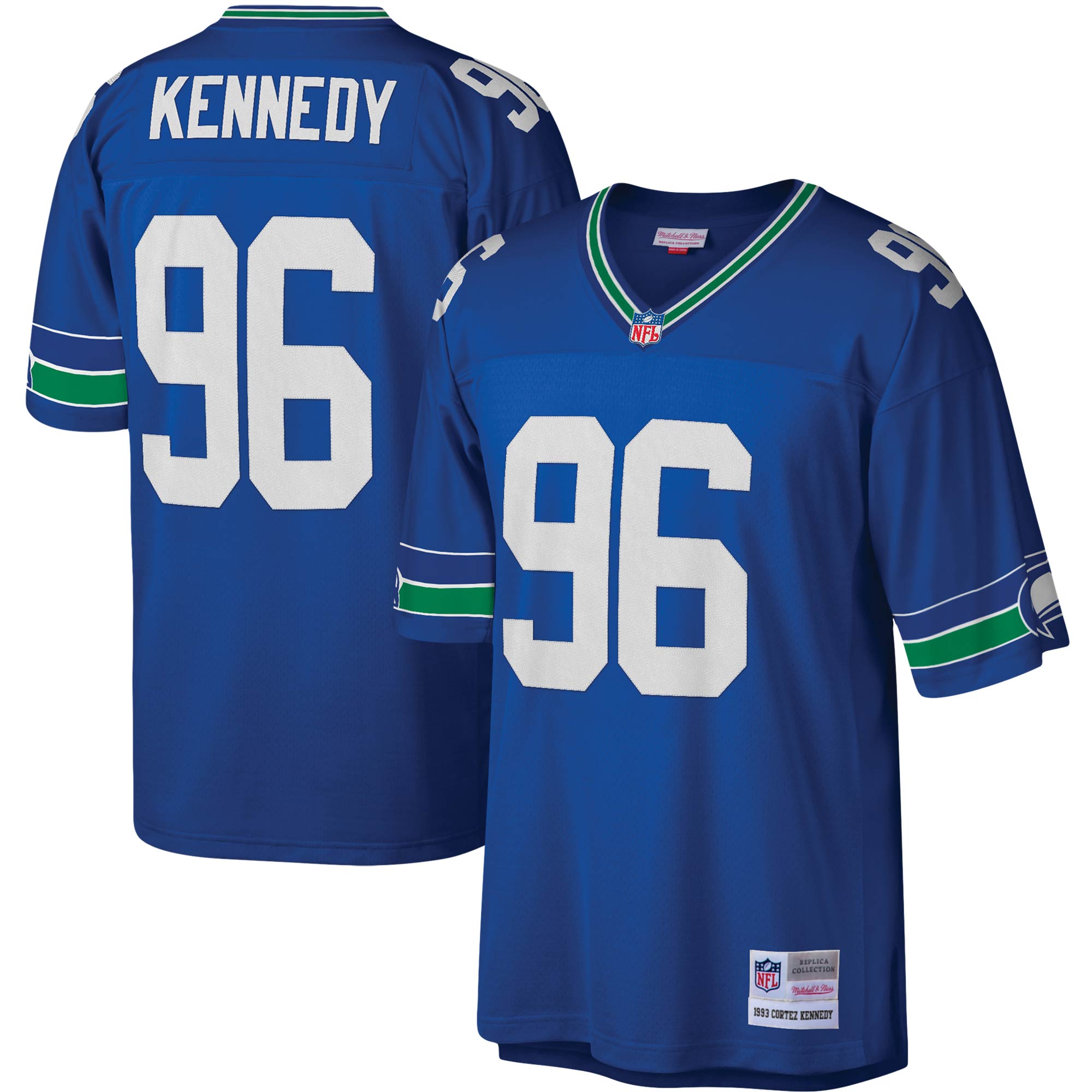 Cortez Kennedy Seattle Seahawks M & N Legacy Replica Jersey - Royal | Stitched Football Jersey TJS1000