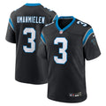 Princely Umanmielen Carolina Panthers Team Game Jersey - Black | Stitched Football Jersey TJS1047