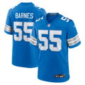 Derrick Barnes Detroit Lions Team Game Jersey - Blue | Stitched Football Jersey TJS0942
