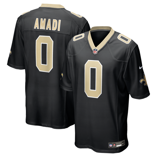 Ugo Amadi New Orleans Saints Team Game Jersey - Black | Stitched Football Jersey TJS1004