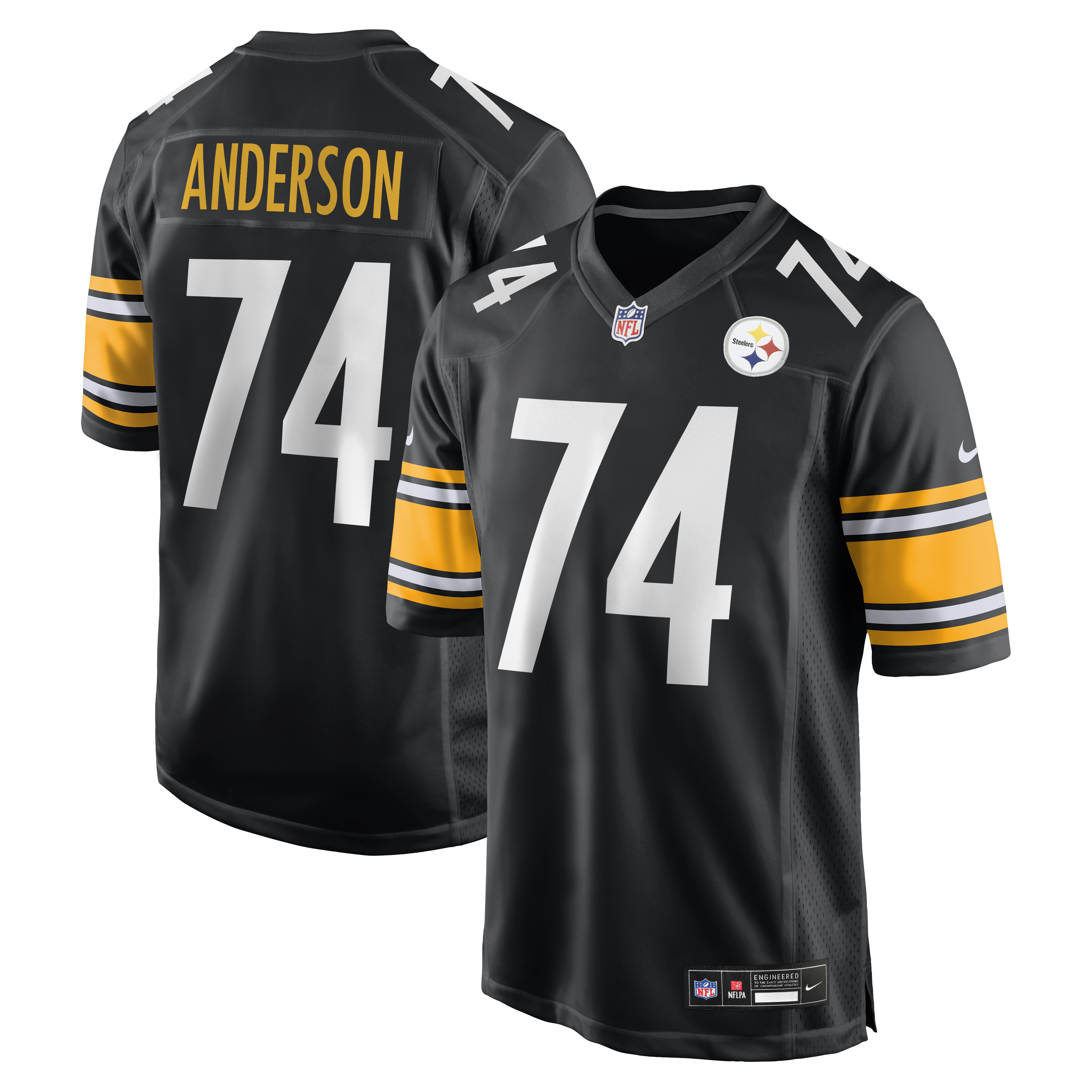 Spencer Anderson Pittsburgh Steelers Game Jersey - Black | Stitched Football Jersey TJS0993