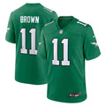 A.J. Brown Philadelphia Eagles Alternate Game Player Jersey - Kelly Green | Stitched Football Jersey TJS0910