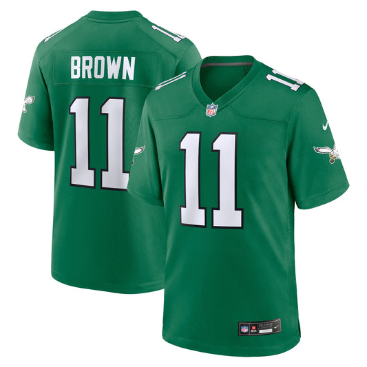 A.J. Brown Philadelphia Eagles Alternate Game Player Jersey - Kelly Green | Stitched Football Jersey TJS0910