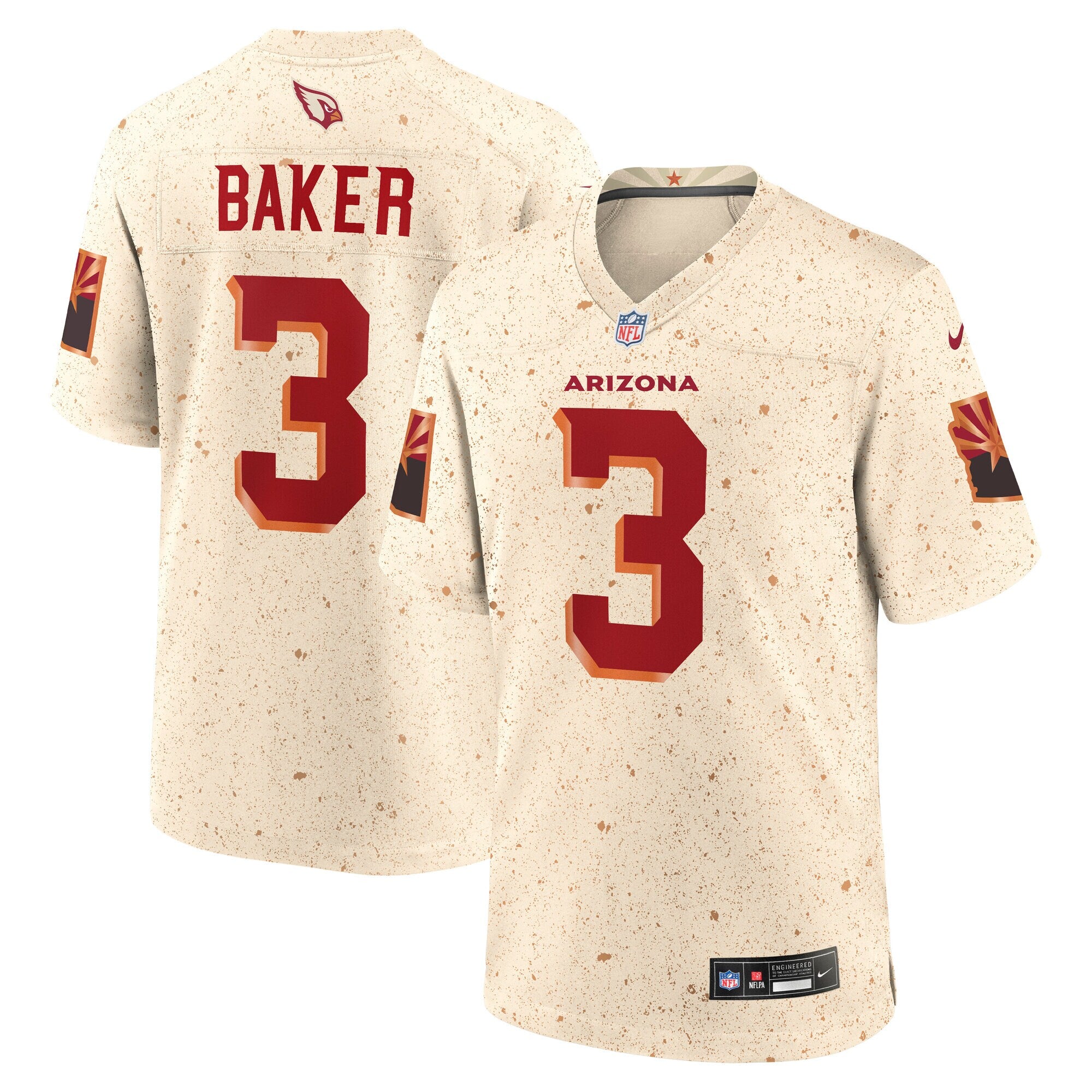 Budda Baker Arizona Cardinals 2025 Rivalries Collection Game Jersey - Natural | Stitched Football Jersey TJS0955