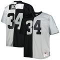 Bo Jackson Las Vegas Raiders M & N Big & Tall Split Legacy Retired Player Replica Jersey - Black/Silver | Stitched Football Jersey TJS1080