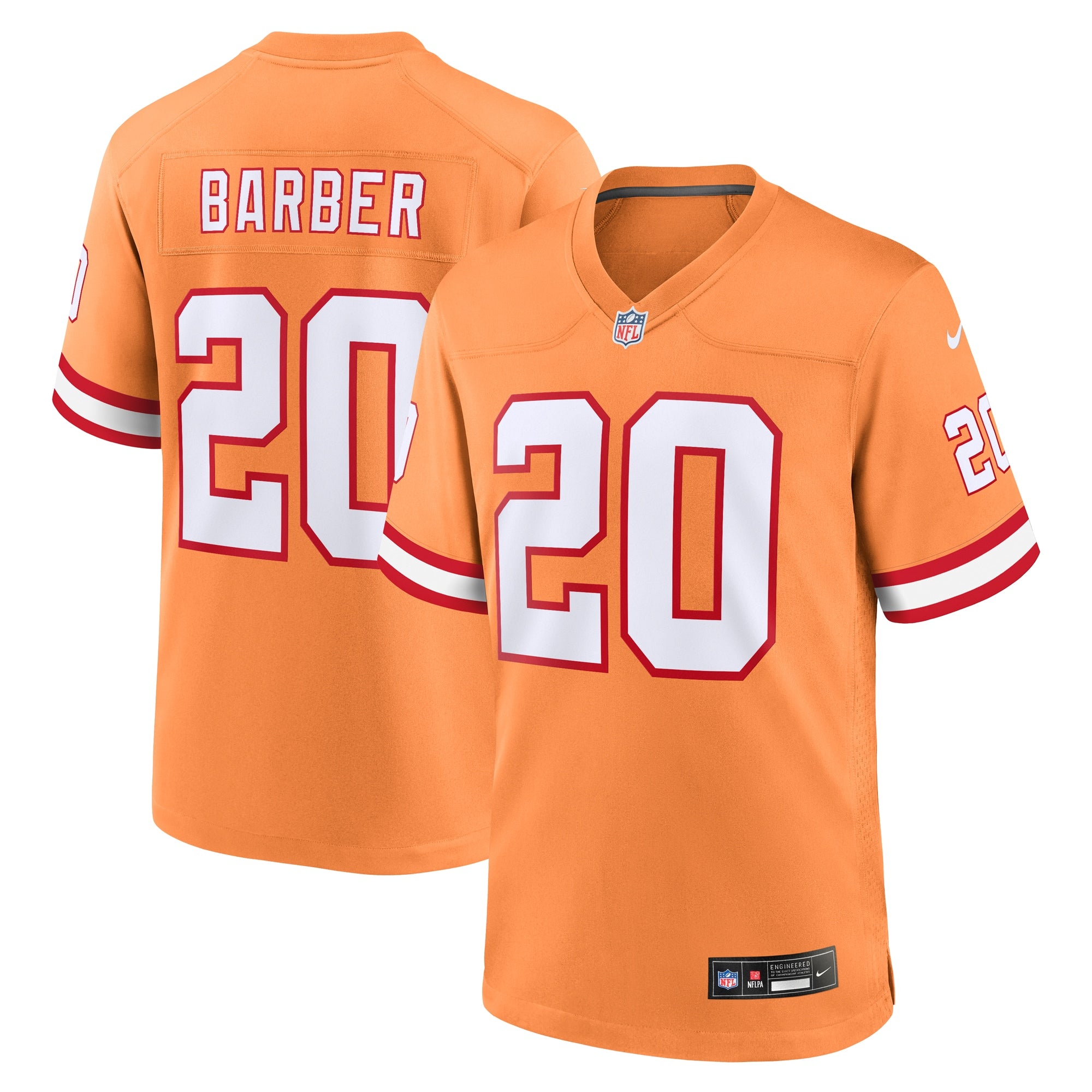 Ronde Barber Tampa Bay Buccaneers Retired Player Alternate Game Jersey - Orange | Stitched Football Jersey TJS0988