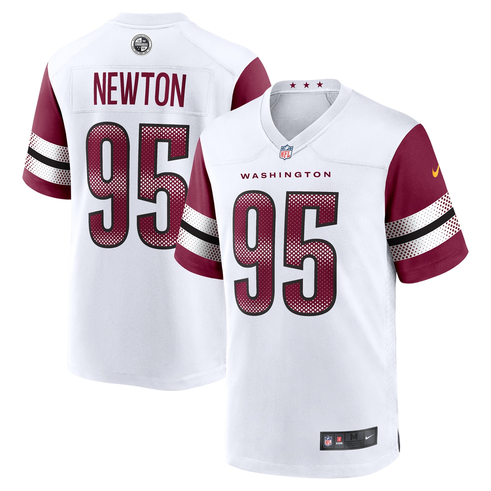Jer'Zhan Newton Washington Commanders Game Jersey - White | Stitched Football Jersey TJS0911