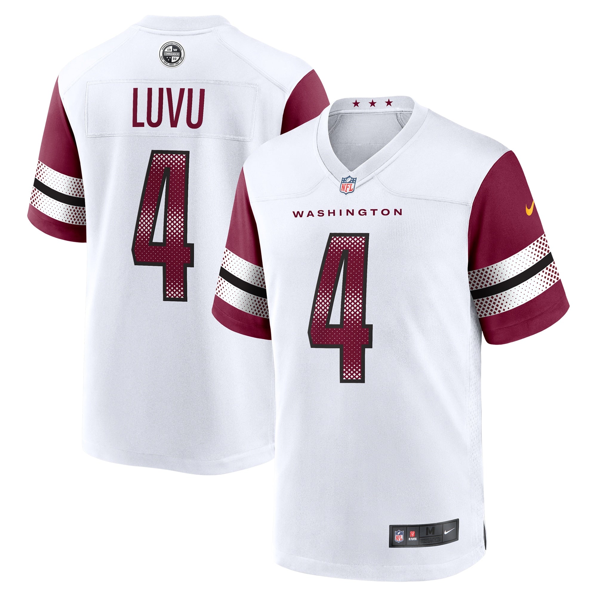 Frankie Luvu Washington Commanders Game Jersey - White | Stitched Football Jersey TJS0903