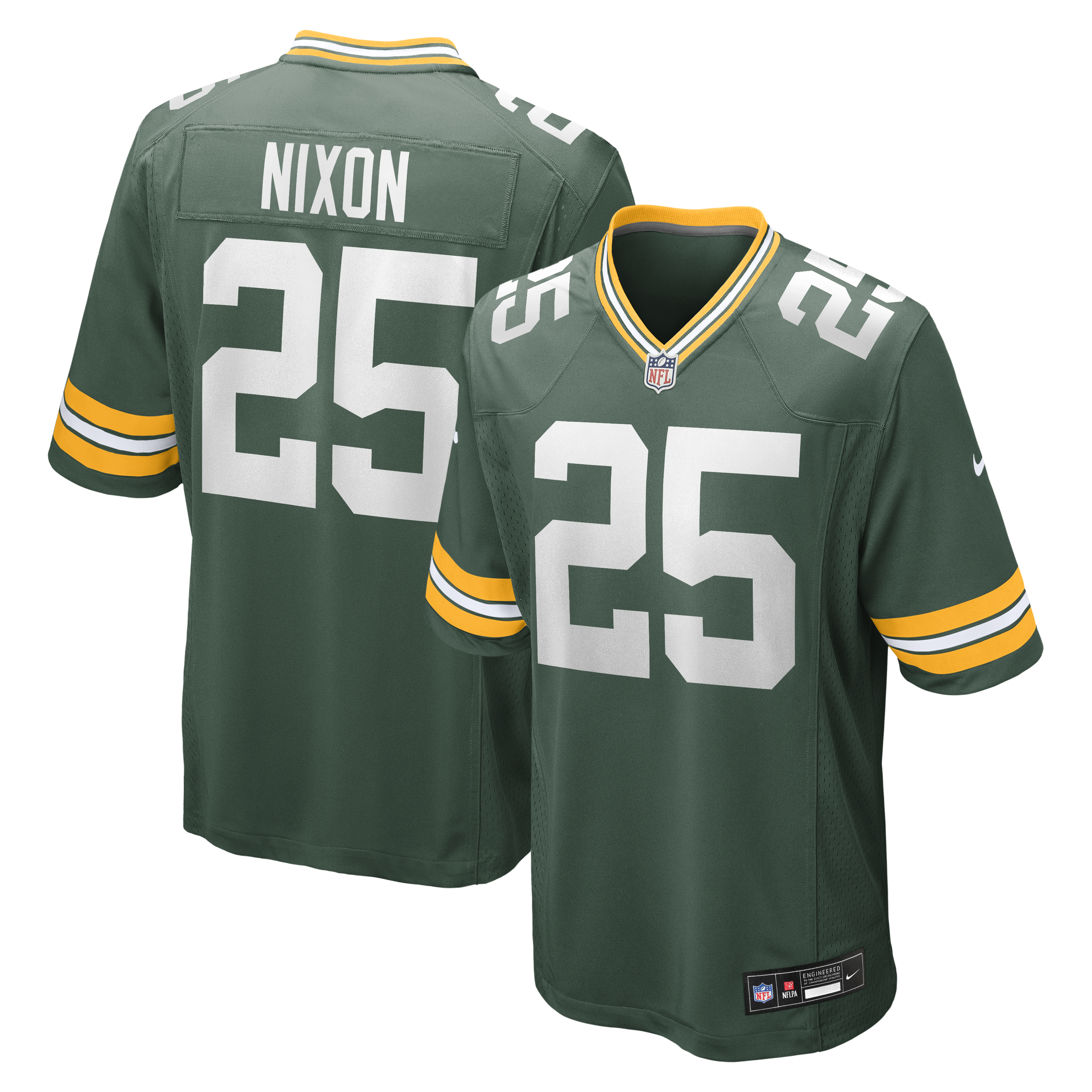 Keisean Nixon Green Bay Packers Game Player Jersey - Green | Stitched Football Jersey TJS0987
