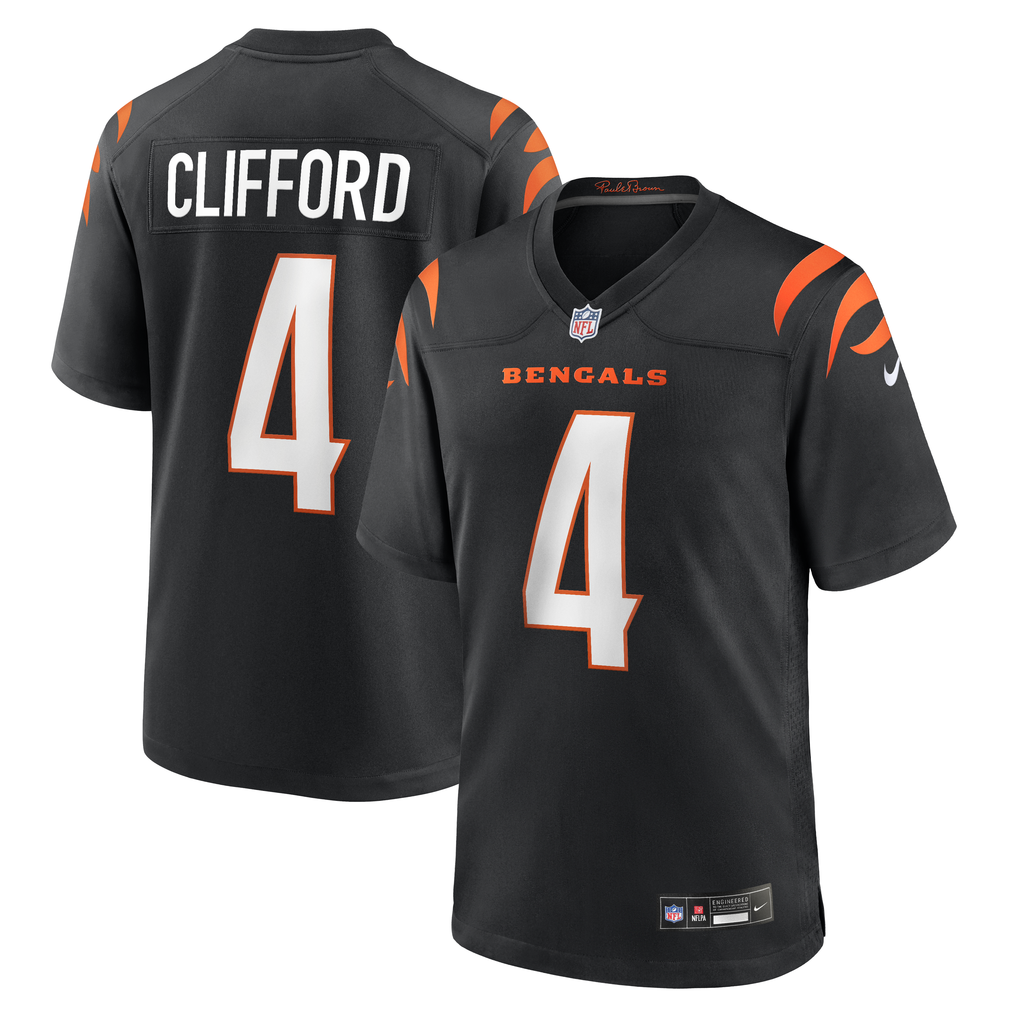 Sean Clifford Cincinnati Bengals Team Game Jersey - Black | Stitched Football Jersey TJS1019