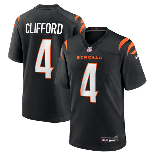 Sean Clifford Cincinnati Bengals Team Game Jersey - Black | Stitched Football Jersey TJS1019
