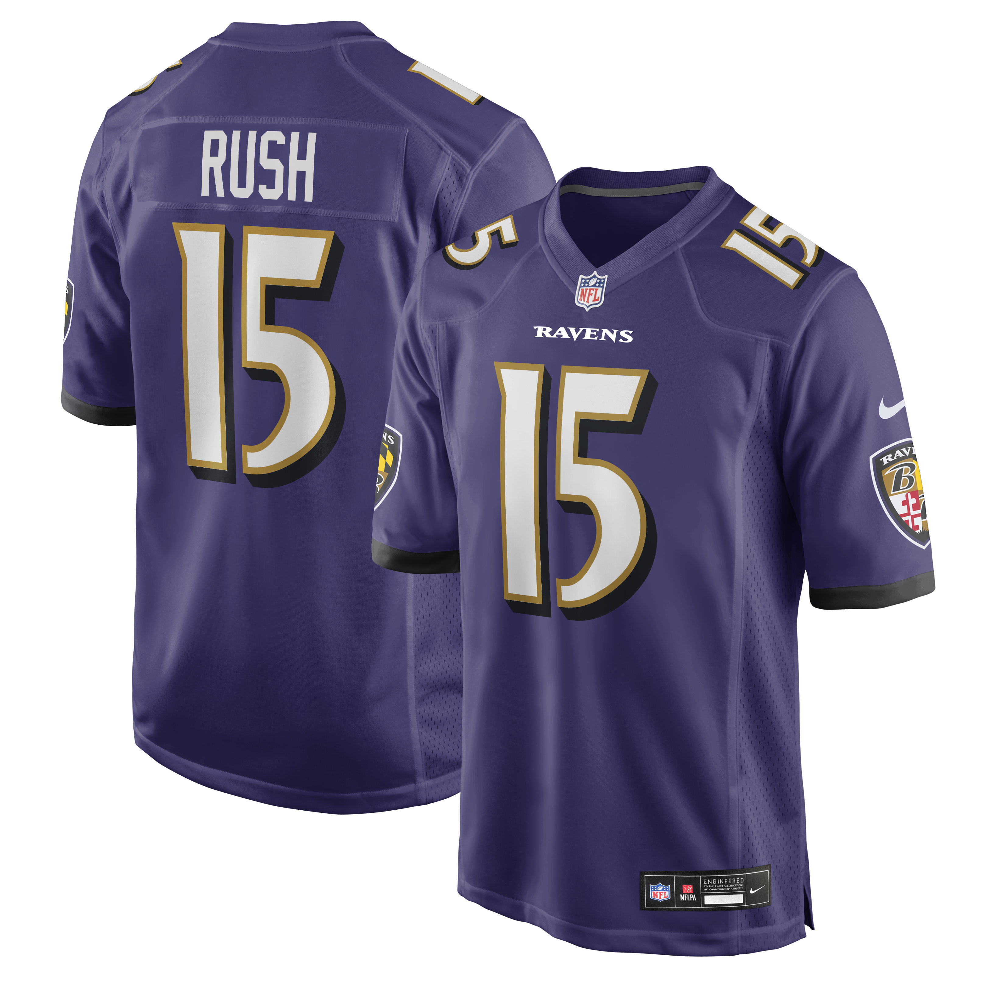 Cooper Rush Baltimore Ravens Team Game Jersey - Purple | Stitched Football Jersey TJS0952