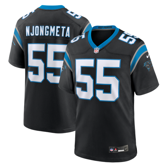 Maema Njongmeta Carolina Panthers Team Game Jersey - Black | Stitched Football Jersey TJS0920