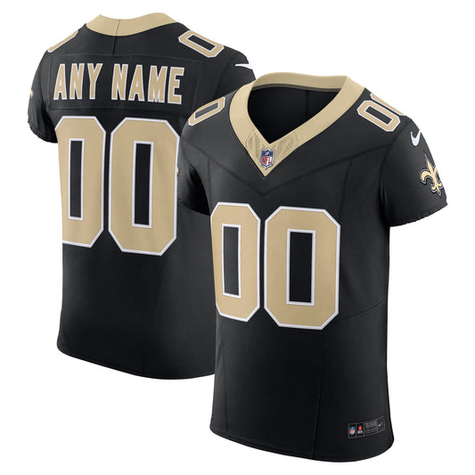 New Orleans Saints Vapor F.U.S.E. Elite Custom Jersey - Black | Stitched Football Jersey TJS1010