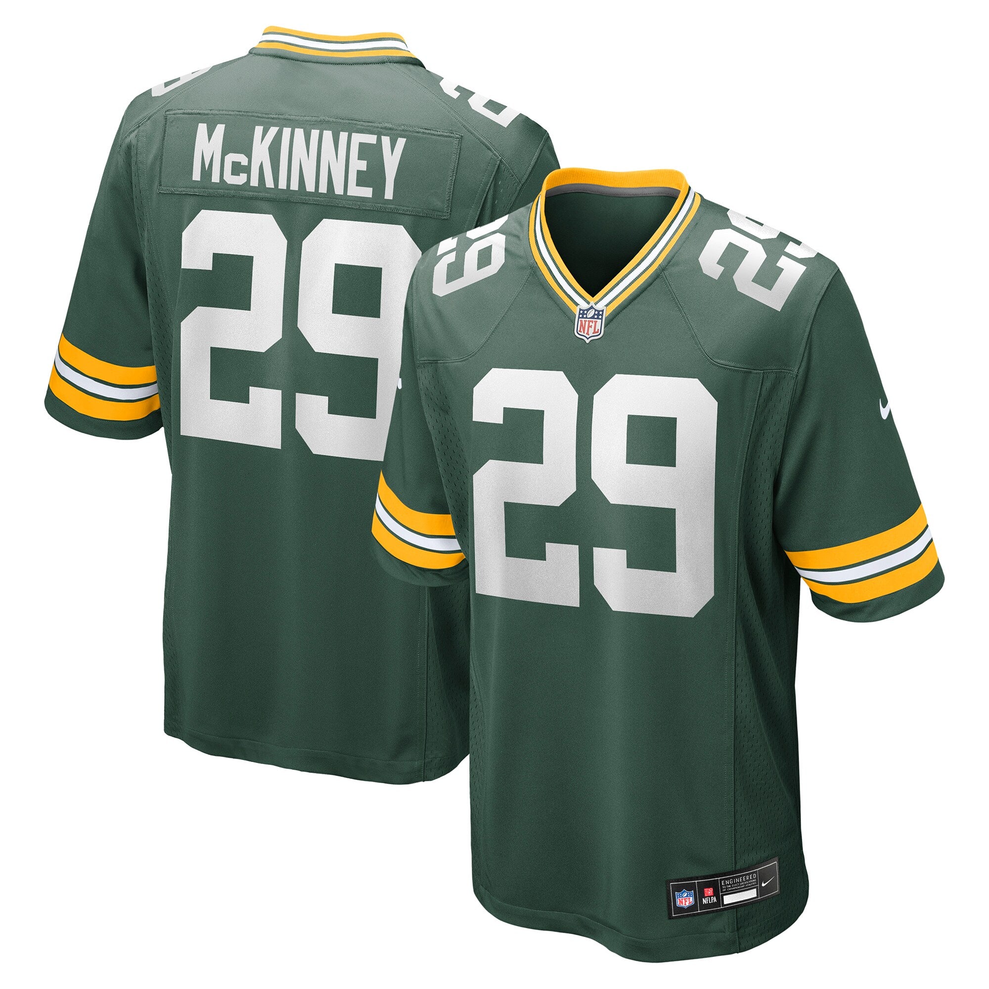 Xavier McKinney Green Bay Packers Team Game Jersey - Green | Stitched Football Jersey TJS1093