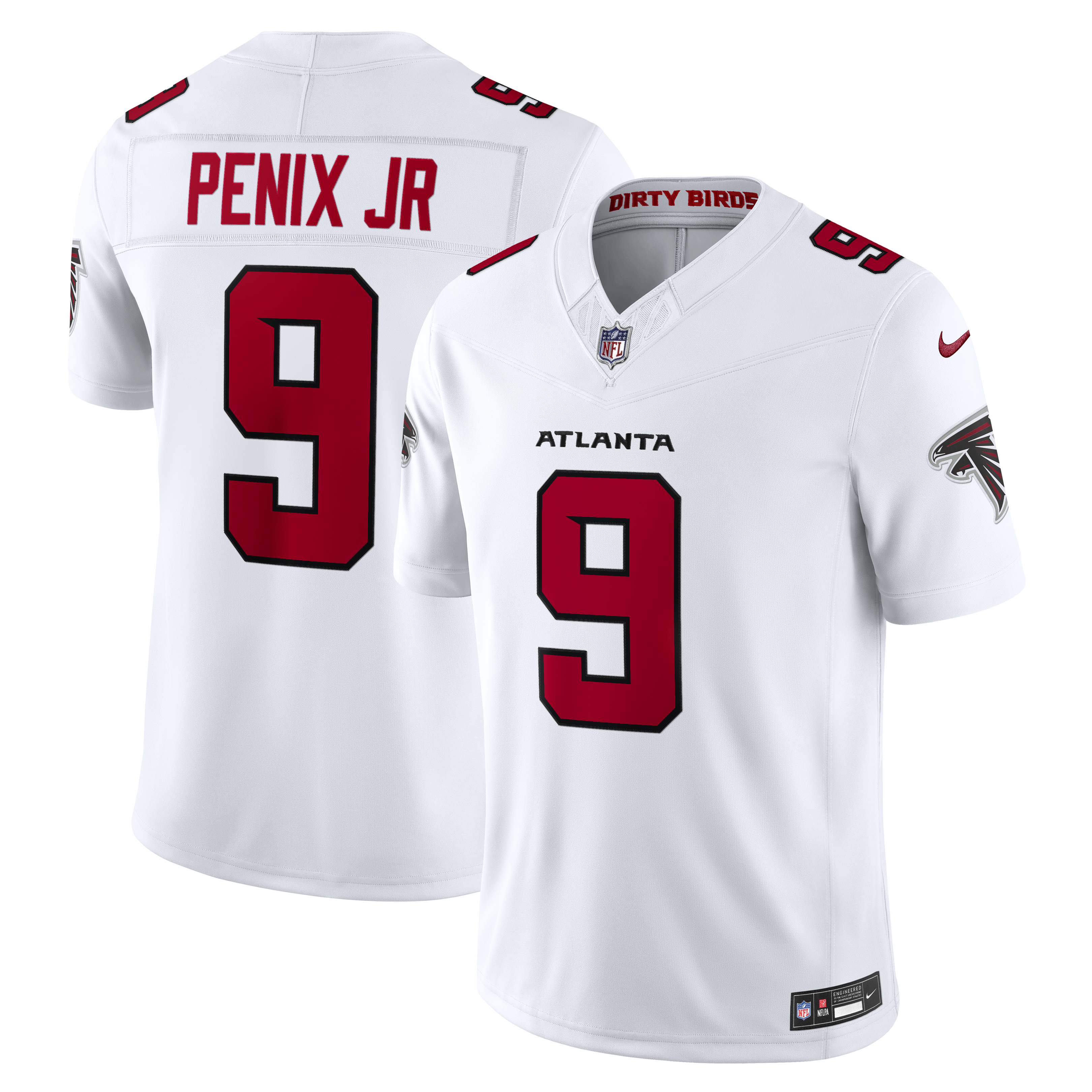 Michael Penix Jr. Atlanta Falcons Vapor F.U.S.E. Stitched Limited Jersey - White | Stitched Football Jersey TJS1021