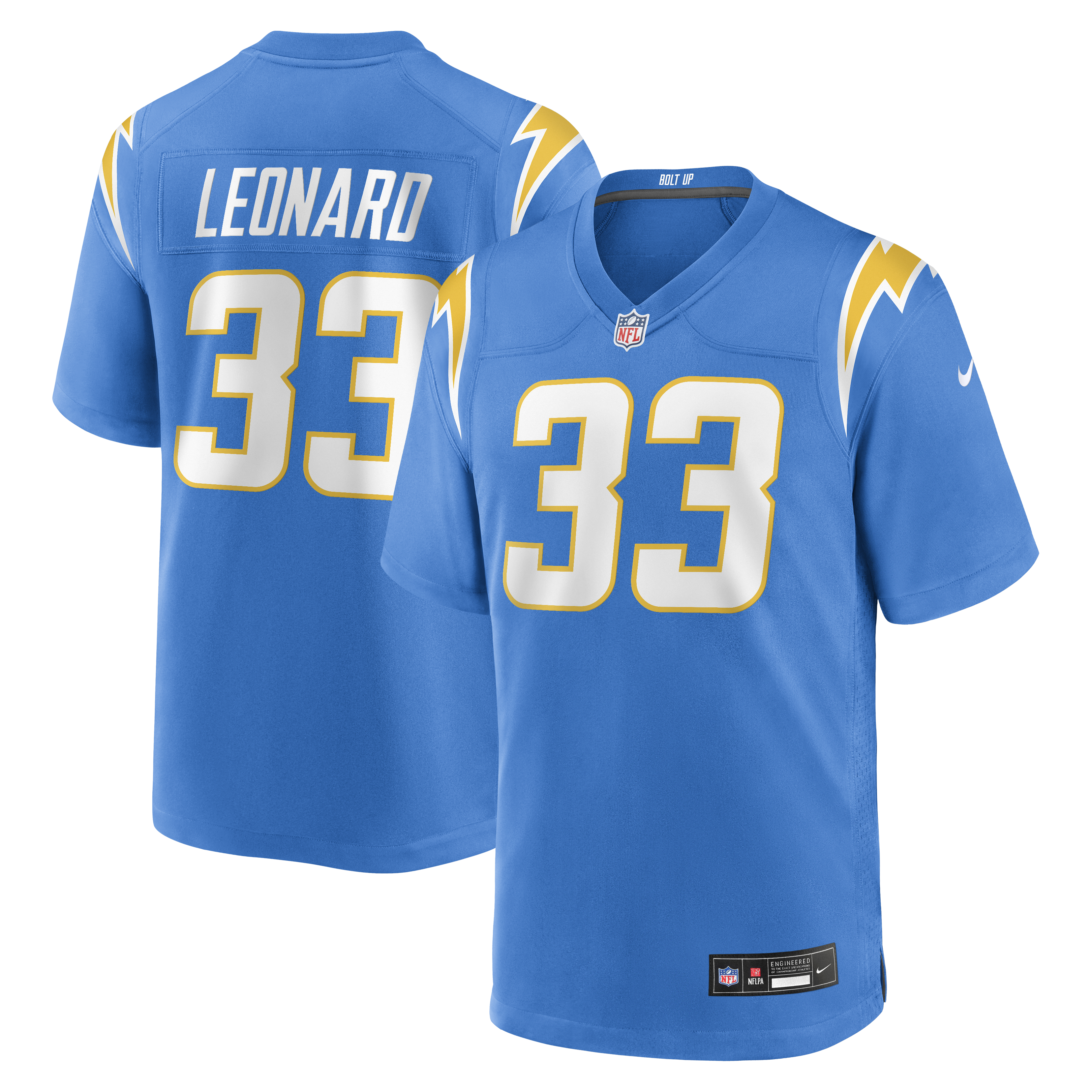Deane Leonard Los Angeles Chargers Game Player Jersey - Powder Blue | Stitched Football Jersey TJS0997