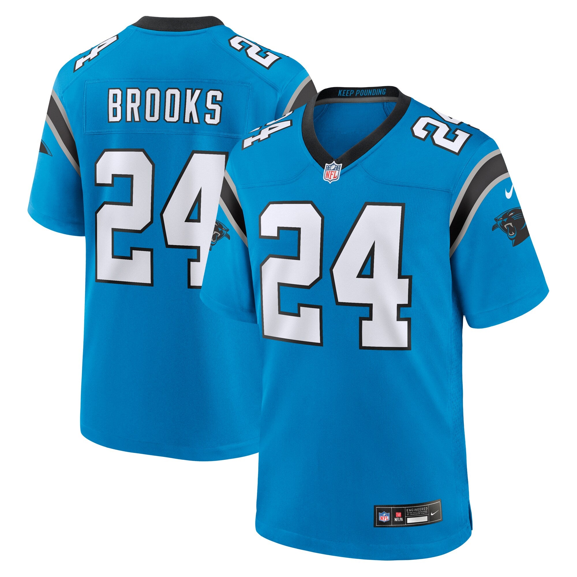 Jonathon Brooks Carolina Panthers Alternate Game Player Jersey - Blue | Stitched Football Jersey TJS0926