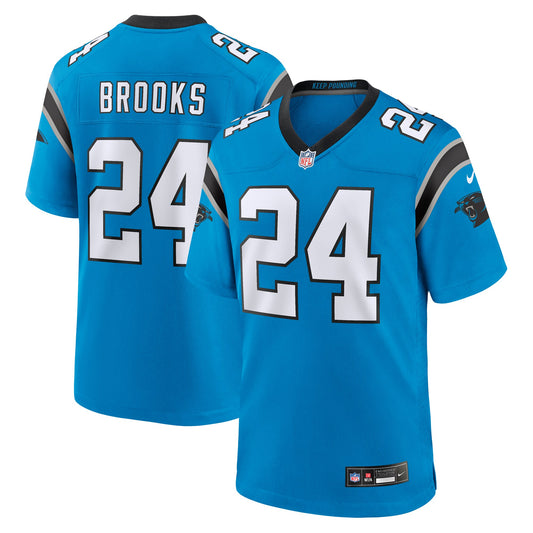Jonathon Brooks Carolina Panthers Alternate Game Player Jersey - Blue | Stitched Football Jersey TJS0926
